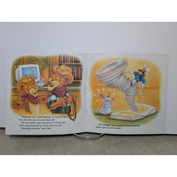 Between The Lions Pecos Bill Make A Word Wheel Interactive Childrens Golden Book - Picture 4 of 12